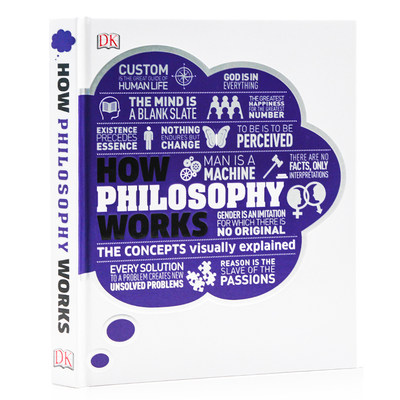 DK视觉图解百科 哲学如何运作 How Philosophy Works The concepts visually explained 英文原版 哲学科普读物 精美插图 精装