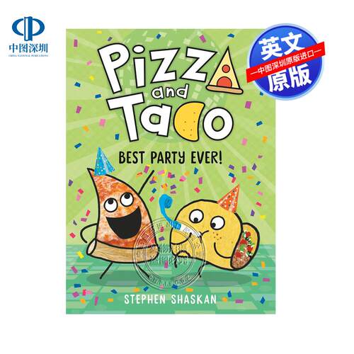 预售英文原版 Pizza and Taco: Best Party Ever! 披萨饼与玉米片#2：有史以来最棒的派对！ 图画小说