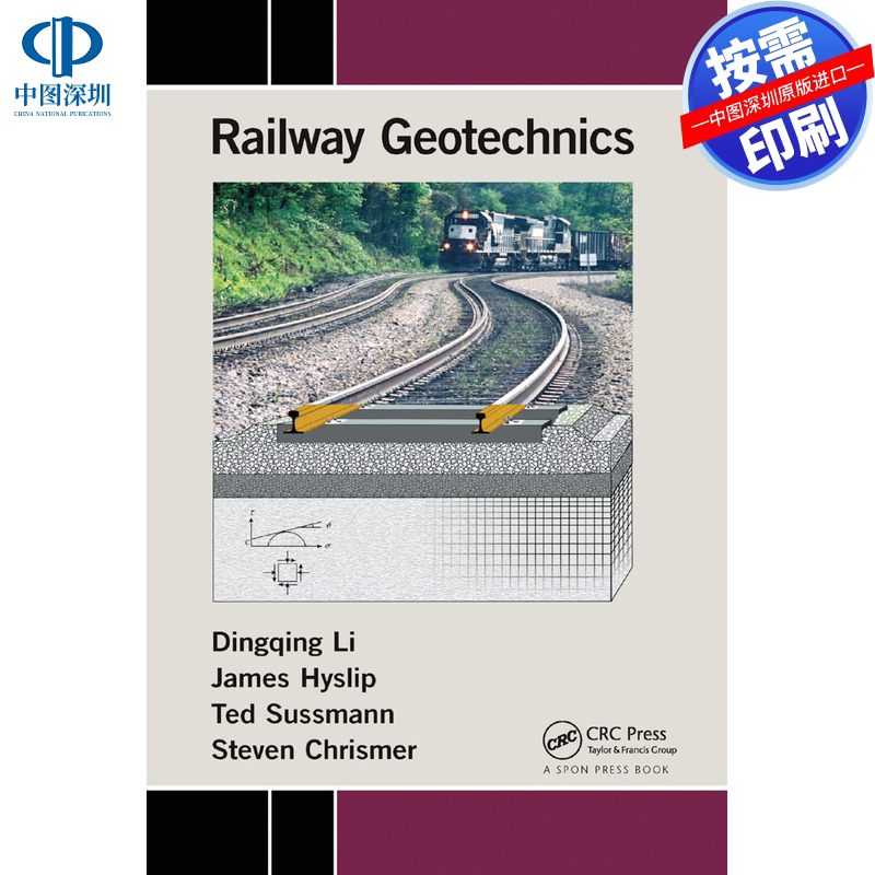 预售【按需印刷】英文原版 铁路岩土工程 Railway Geotechnics 原装进口正版书籍