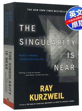 现货 英文原版 奇点临近 当人类超越生物学 科技文明与人类未来 比尔盖茨推荐书单 The Singularity Is Near 库兹韦尔