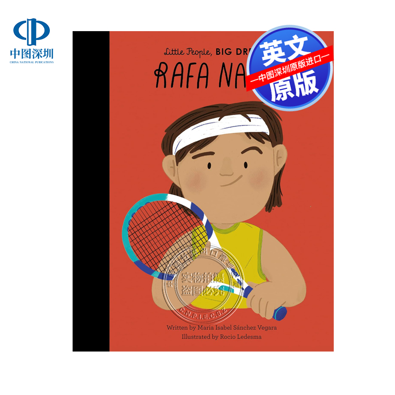 【预售英文原版】拉菲尔·纳达尔 小人物大梦想系列 精装 Rafa Nadal 儿童励志激励英语课外阅读绘本书 Little People, Big Dreams