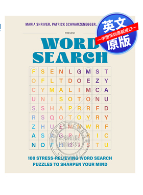 【预售英文原版】100个缓解压力的单词搜索谜题 100 Stress Relieving Word Search Puzzles 进口英文正版书籍