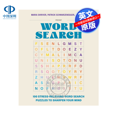 【预售英文原版】100个缓解压力的单词搜索谜题 100 Stress Relieving Word Search Puzzles 进口英文正版书籍