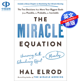 Equation 奇迹方程式 两个决定 英文原版 最大目标从可能变为可能 Miracle 将您 个人成长 The