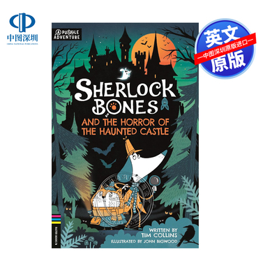 预售英文原版 夏洛克骨头和城堡之谜 福尔摩斯历险记冒险悬疑侦探推理探案小说 Sherlock Bones and the Horror of the Haunted