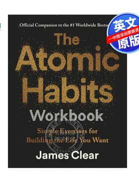 预售英文原版 原子习惯手册 养成好习惯和改掉坏习惯的互动指南 纽约时报畅销书伴侣工作册The Atomic Habits Workbook