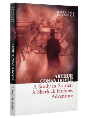 英文原版 血字的研究 福尔摩斯经典侦探小说 柯林斯经典文学 A Study In Scarlet  Arthur Conan Doyle 可搭配四签名进口书正版