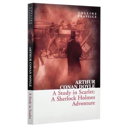 英文原版 血字的研究 福尔摩斯经典侦探小说 柯林斯经典文学 A Study In Scarlet  Arthur Conan Doyle 可搭配四签名进口书正版