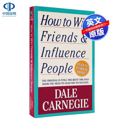 人性的弱点 卡耐基 英文原版 How to Win Friends and Influence People 英文版励志小说 人际关系 沟通技巧进口畅销书正版