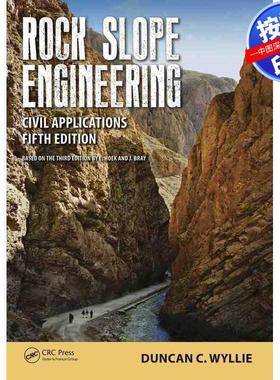 预售【按需印刷】英文原版 岩石边坡工程 Rock Slope Engineering 原装进口正版书籍
