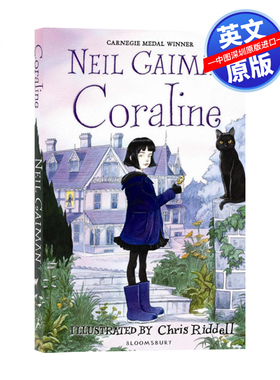 英文原版 鬼妈妈 卡罗琳 Coraline 尼尔·盖曼 Neil Gaiman 儿童青少年课外经典文学读物惊悚奇幻幻想小说 坟场之书姊妹篇