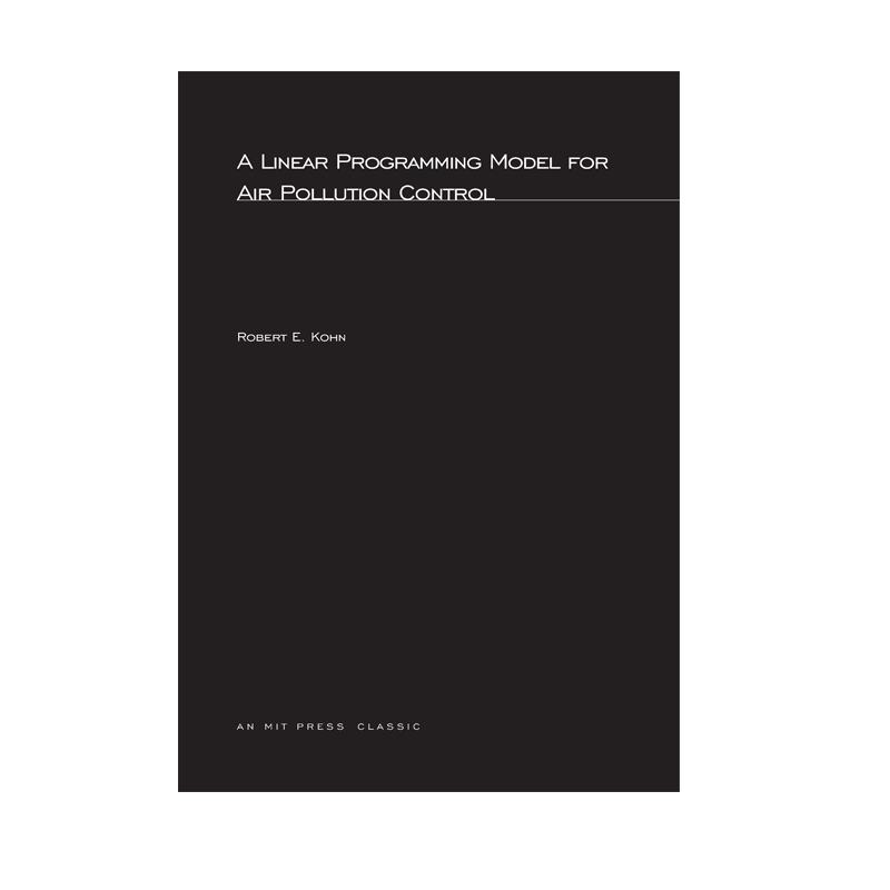 【预售 按需印刷】空气污染控制的线性规划模型 A Linear Programming Model for Air Pollution Control 进口英文正版书籍