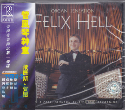 【中图音像】管风琴 Organ Sensation Felix Hell RR101CD