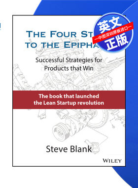 【预售 按需印刷】Wiley出版 顿悟的四个步骤：成功的产品策略 The Four Steps to the Epiphany 进口英文正版书籍