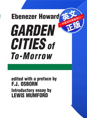 【预售 按需印刷】明天的花园城市 Garden Cities Of To-morrow 进口英文正版书籍