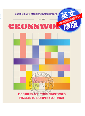 【预售英文原版】100个缓解压力的填字游戏，让你的思维更加敏锐 100 Stress-Relieving Crossword Puzzles 进口英文正版书籍
