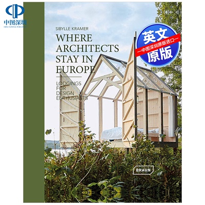 英文原版 Where Architects Stay in Europe 进口艺术 建筑师在欧洲的住宿地点 建筑设计 进口正版书