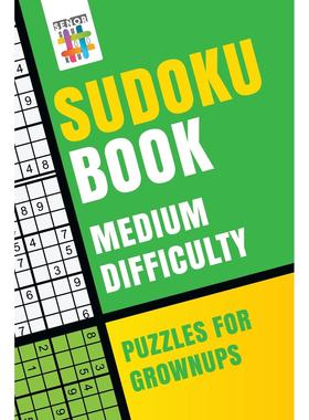 【预售 按需印刷】英文原版 Sudoku Book Medium Difficulty Puzzles for Grownups进口原版正版书籍