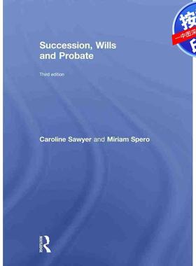 预售【按需印刷】英文原版 继承、遗嘱与遗产管理 Succession  Wills and Probate 原装进口正版书籍