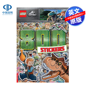 LEGO® Stickers 800个贴纸 800 World™ Jurassic 益智趣味互动书 恐龙 神奇 乐高侏罗纪世界 预售英文原版
