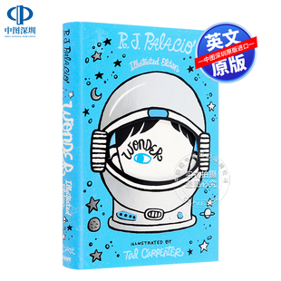 插画版 儿童青少年中小学生课外英语文学读物 英文原版 精装 同名电影原著小说 青春励志畅销书 Illustrated 奇迹男孩 Wonder