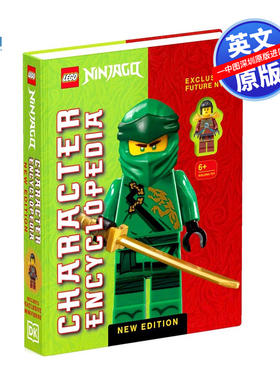 预售英文原版 DK 乐高忍者人物百科全书 精装 Lego Ninjago Character Encyclopedia 迷你忍者人偶人仔科普指南手册
