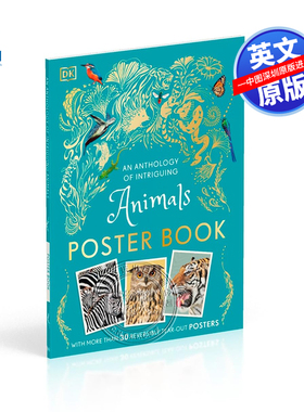英文原版 DK有趣动物集海报书  An Anthology of Intriguing Animals Poster Book 儿童科普读物