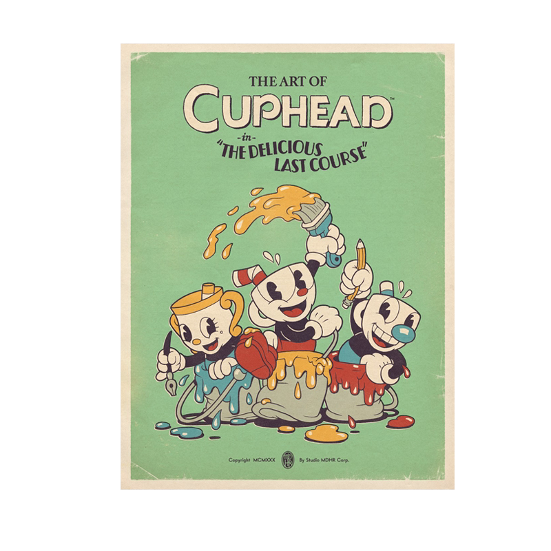 预售英文原版现货 茶杯头最后一道美味 游戏艺术设定集 精装 The Art of Cuphead: The Delicious Last Course 周边画册书