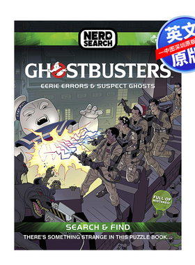 英文原版 捉鬼敢死队 祖鲁的复仇 怪异的错误和可疑幽灵 惊悚电影小说Ghostbusters Nerd Search Eerie Errors and Suspect Ghosts
