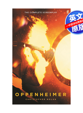 英文原版 奥本海默 电影剧本书 克里斯托弗 诺兰执导电影 原子弹之父 Oppenheimer 英文小说 Christopher Nolan 进口书籍