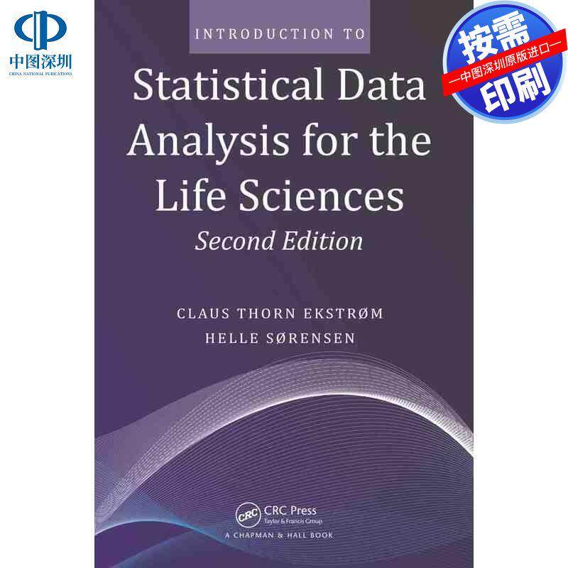 预售【按需印刷】英文原版 生命科学统计数据分析导论 Introduction to Statistical Data Analysis for the Life Sciences 原装进