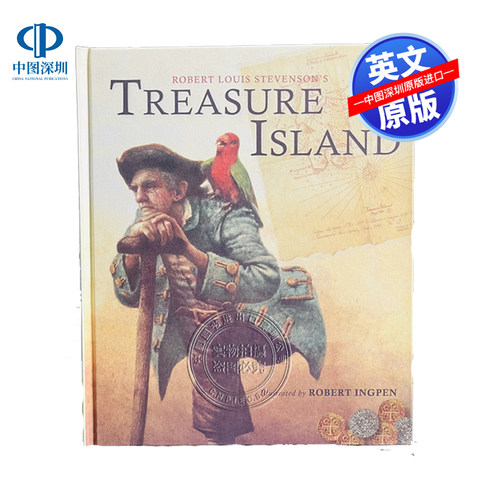 英文原版 金银岛 罗伯特·英潘经典插图绘本 世界文学名著小说 Treasure Island: A Robert Ingpen Illustrated Classic