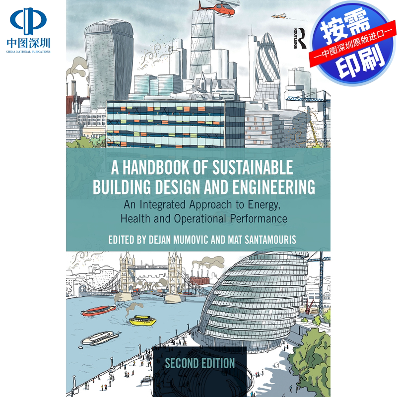 预售【按需印刷】英文原版 可持续建筑设计与工程手册 A Handbook of Sustainable Building Design and Engineering 原装进口正版