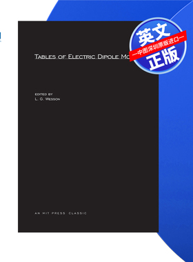 【预售 按需印刷】电偶极矩表 Tables of Electric Dipole Moments  进口英文正版书籍