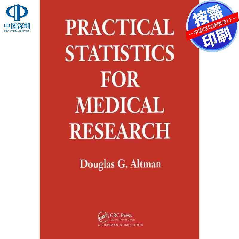 预售【按需印刷】英文原版 医学研究的实用统计学 Practical Statistics for Medical Research 原装进口正版书籍