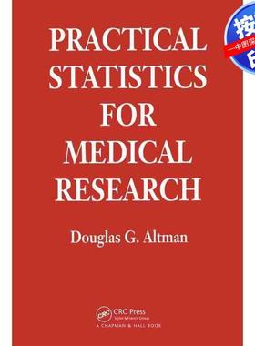 预售【按需印刷】英文原版 医学研究的实用统计学 Practical Statistics for Medical Research 原装进口正版书籍