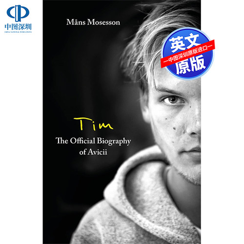 英文原版 艾维奇官方传记 平装 Tim― The Official Biography of Avicii Tim Bergling 音乐制作人 个人自传小说