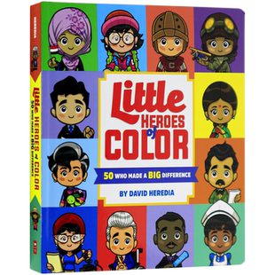 英文原版 Little Heroes of Color 50 Who Made a BIG Difference 纸板书 五彩缤纷小英雄 50个大人物 Scholastic