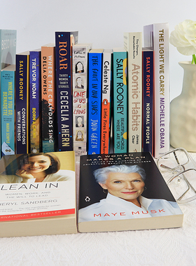 英文原版 15册励志英语文学小说读物 Lean In向前一步Becoming成为原子习惯星运里的错普通人聊天记录蝲蛄吟唱的地方天生罪犯