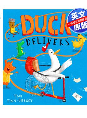 英文原版 鸭子速达 爆笑邮递员故事 儿童英语绘本 Duck Delivers