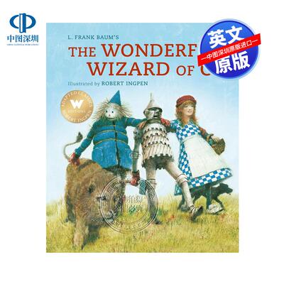 预售英文原版 绿野仙踪 精装插图版绘本 The Wonderful Wizard of Oz 罗伯特英潘经典名著插画系列 儿童青少年文学小说