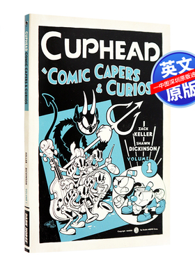 现货 英文原版 茶杯头官方漫画书 Cuphead Volume 1: Comic Capers & Curios 冒险故事小说 黑马出版社