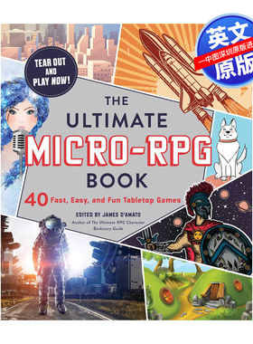 英文原版 终极微型 RPG 游戏 The Ultimate Micro RPG Book 40 Fast Easy and Fun Tabletop Games 进口正版书 James Amato