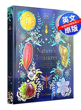 预售英文原版 DK Nature's Treasures 大自然的宝库 收录100多件自然界的有趣物品 精装全彩 青少年百科图鉴 进口英文书籍