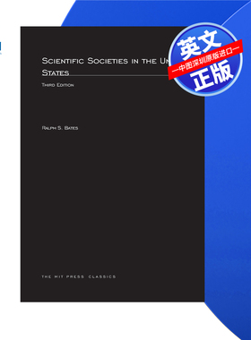 【预售 按需印刷】美国科学学会，第三版 Scientific Societies in the United States, third editio n进口英文正版书籍