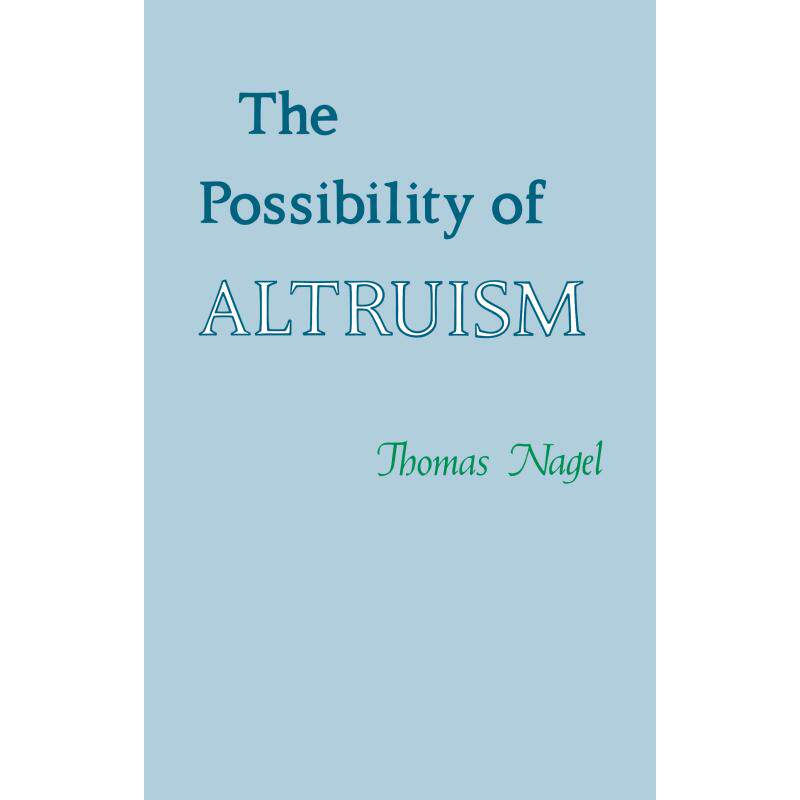 【预售 按需印刷】英文原版 The Possibility of Altruism利他主义的可能性进口原版正版书籍