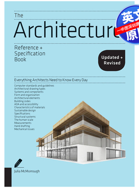 英文原版 建筑师参考与规范手册指南 建筑便携速查指导 The Architecture Reference & Specification Book updated & revised