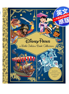 预售英文原版 迪士尼乐园小金书合集 Disney Parks Little Golden Book Collection 童趣绘本 精装