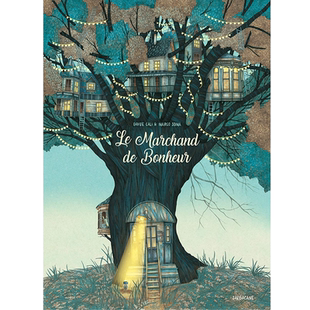 法文原版 贩卖快乐的商人 儿童故事绘本 Le marchand de Bonheur 关于幸福的故事 儿童读物