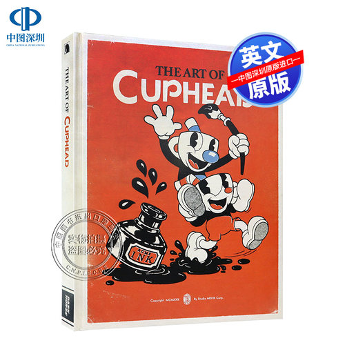 英文原版 茶杯头美术设定集 TGA获奖独立游戏 精装 The Art of Cuphead 30年代复古画风 概念设定插画